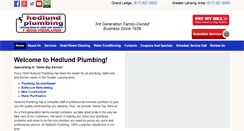Desktop Screenshot of hedlundplumbing.com